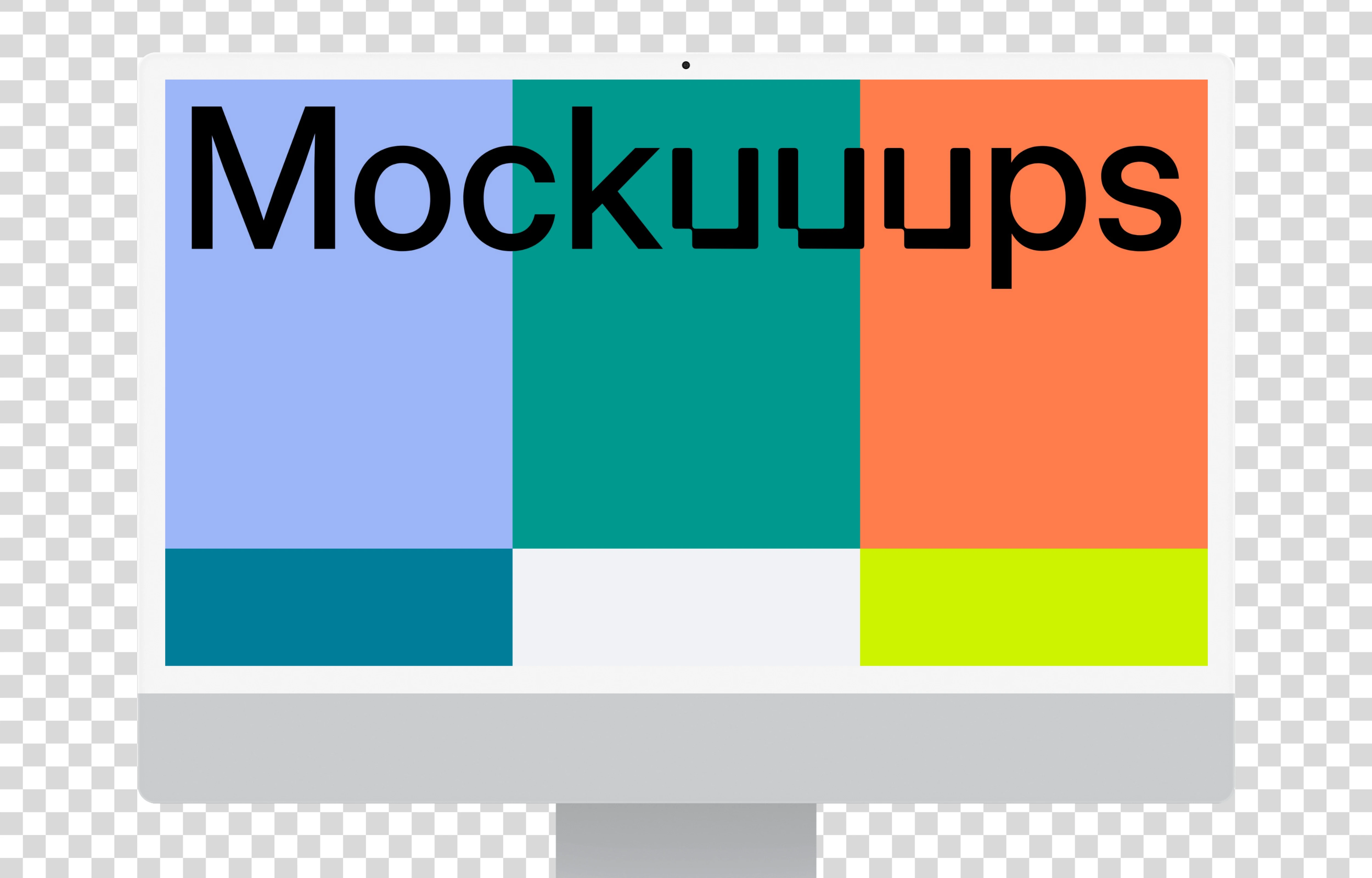 Transparent iMac Mockup