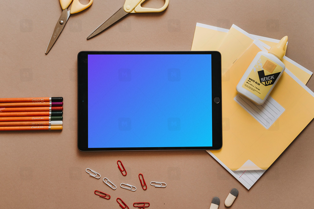 Tablet school mockup