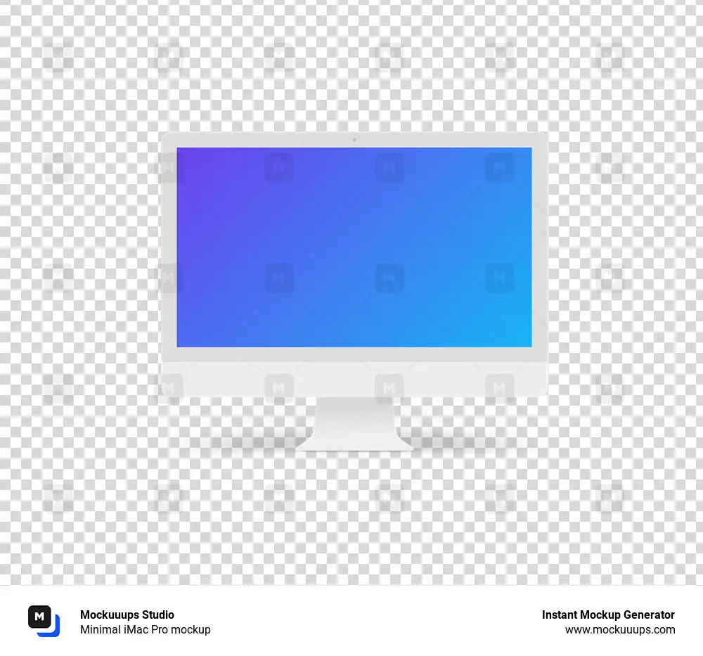 Minimal iMac Pro mockup