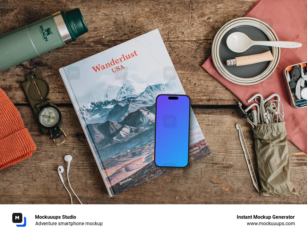 Adventure smartphone mockup