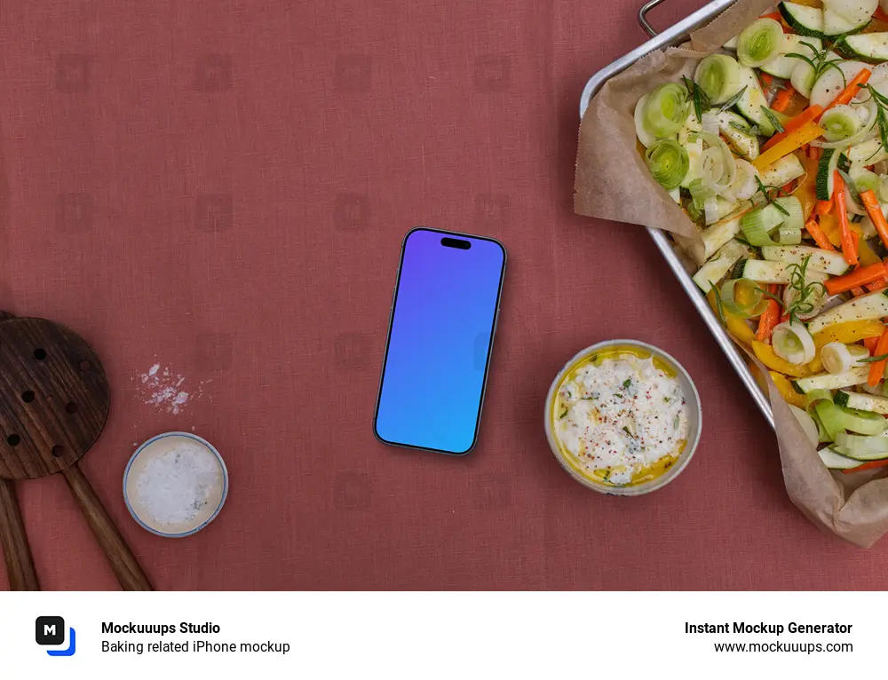 Baking related iPhone mockup