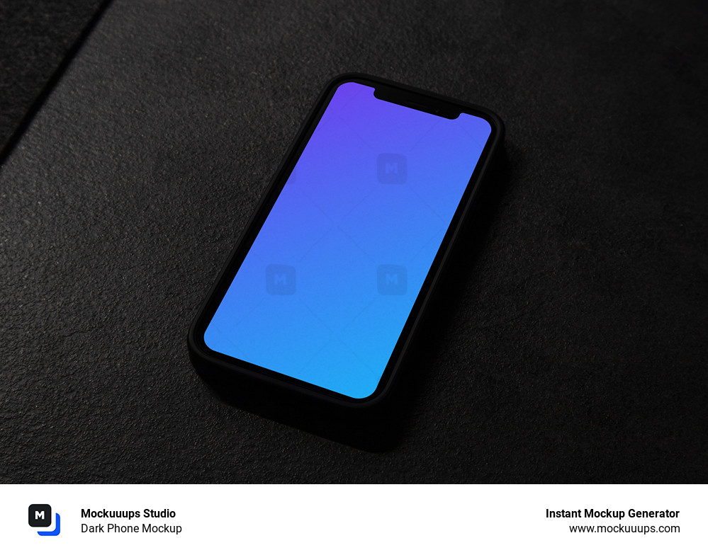 Dark Phone Mockup