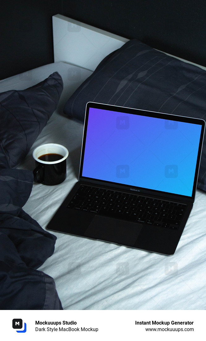 Dark Style MacBook Mockup