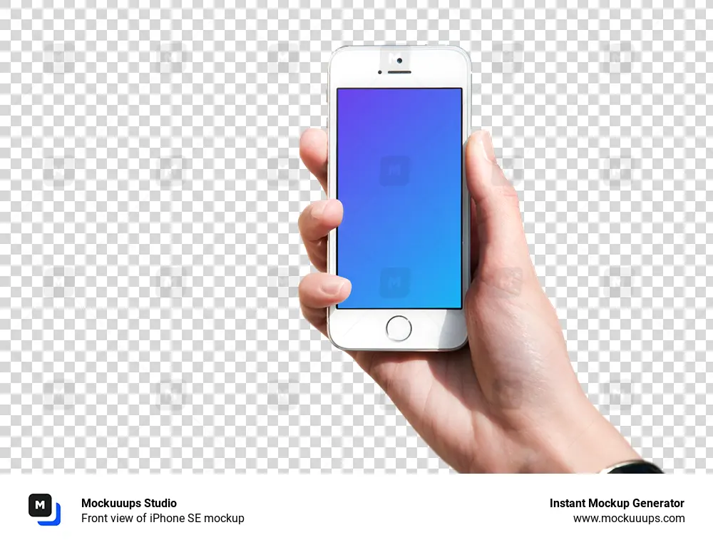 Front view of iPhone SE mockup