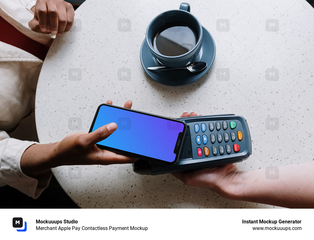 Merchant Apple Pay Contactless Payment Mockup