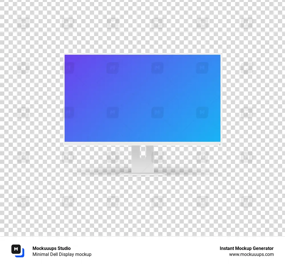 Minimal Dell Display mockup