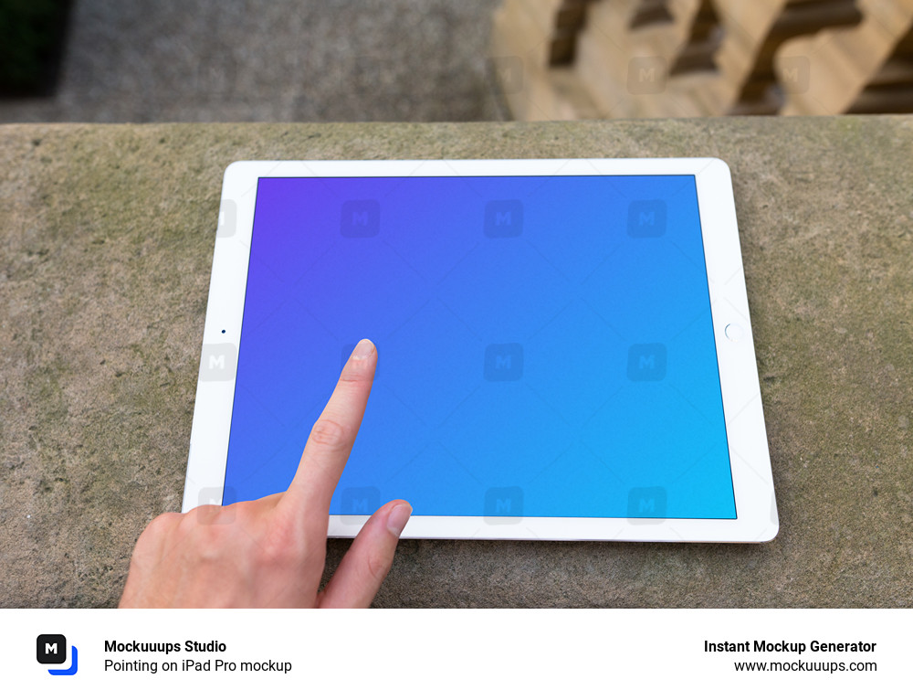 Pointing on iPad Pro mockup