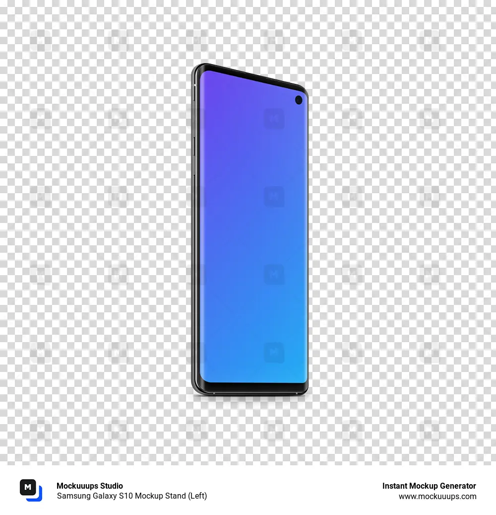 Samsung Galaxy S10 Mockup Stand (Left)