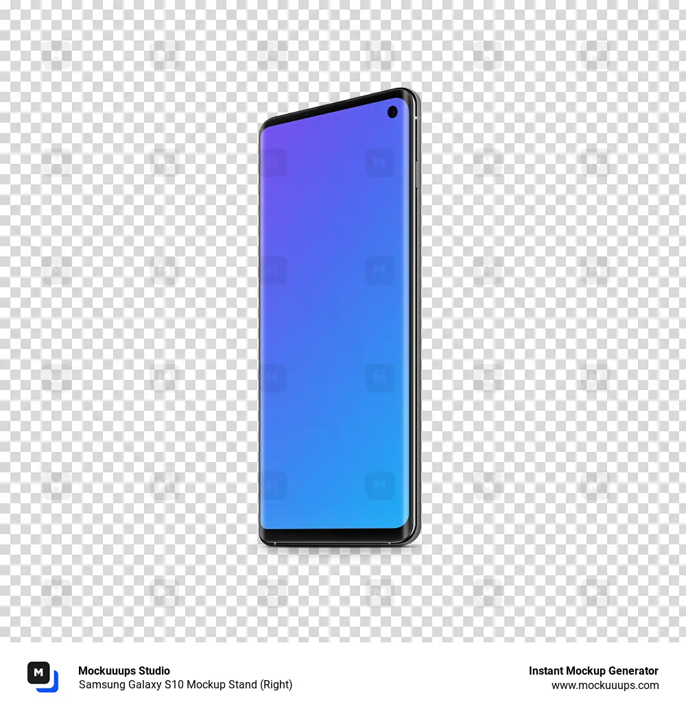 Samsung Galaxy S10 Mockup Stand (Right)