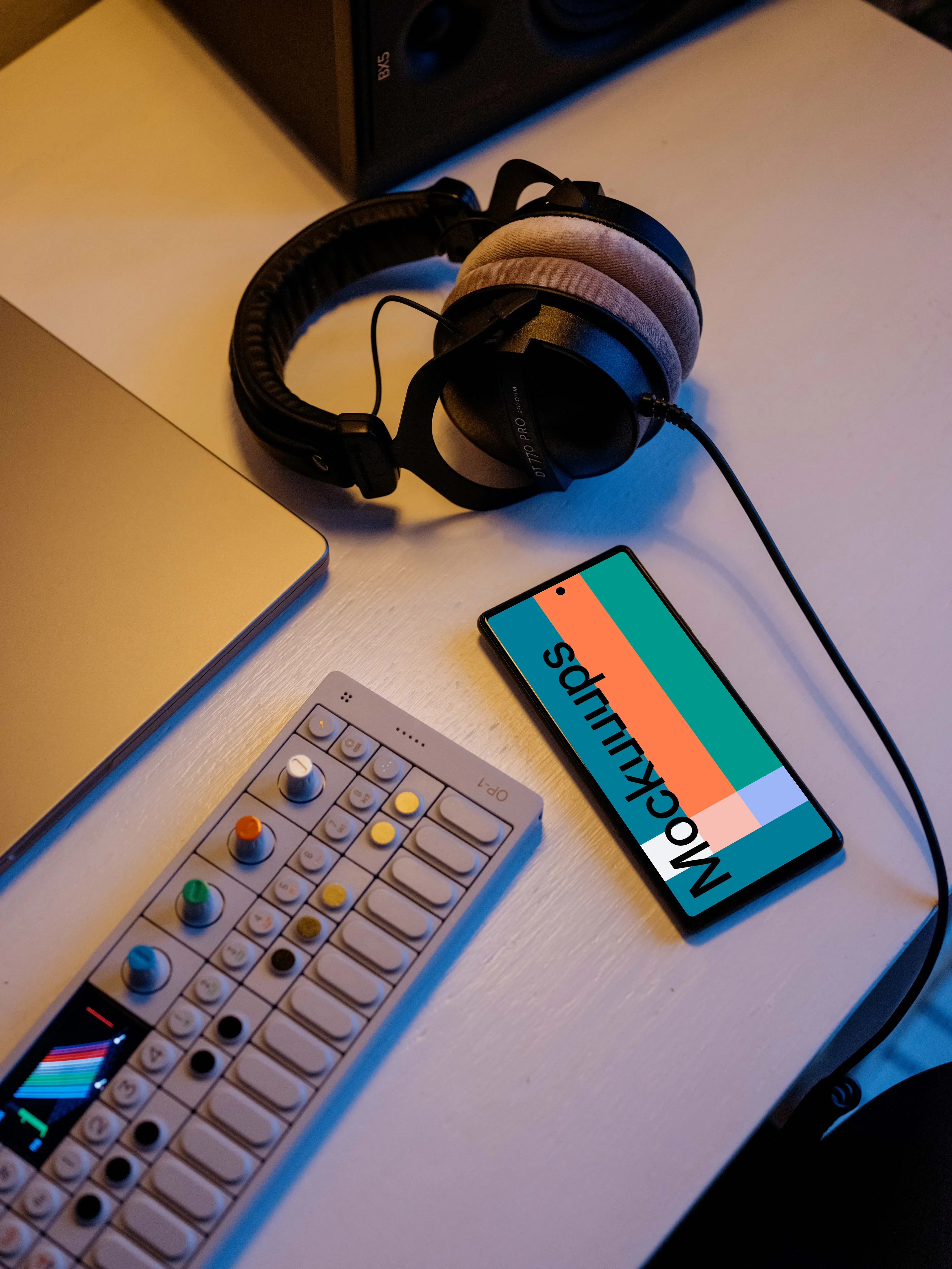 Android Smartphone Music Mockup