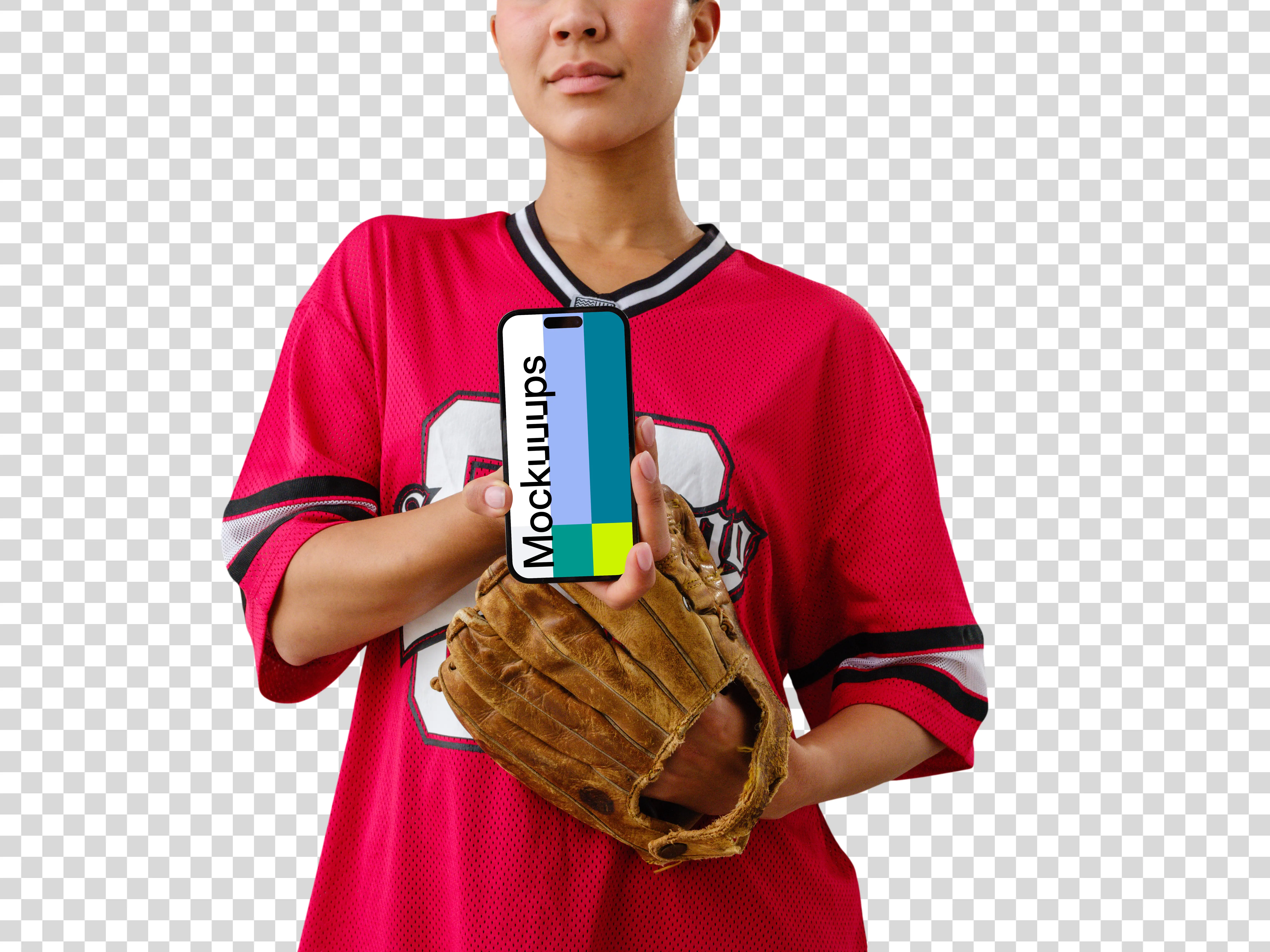 Baseball related iPhone 14 Pro mockup