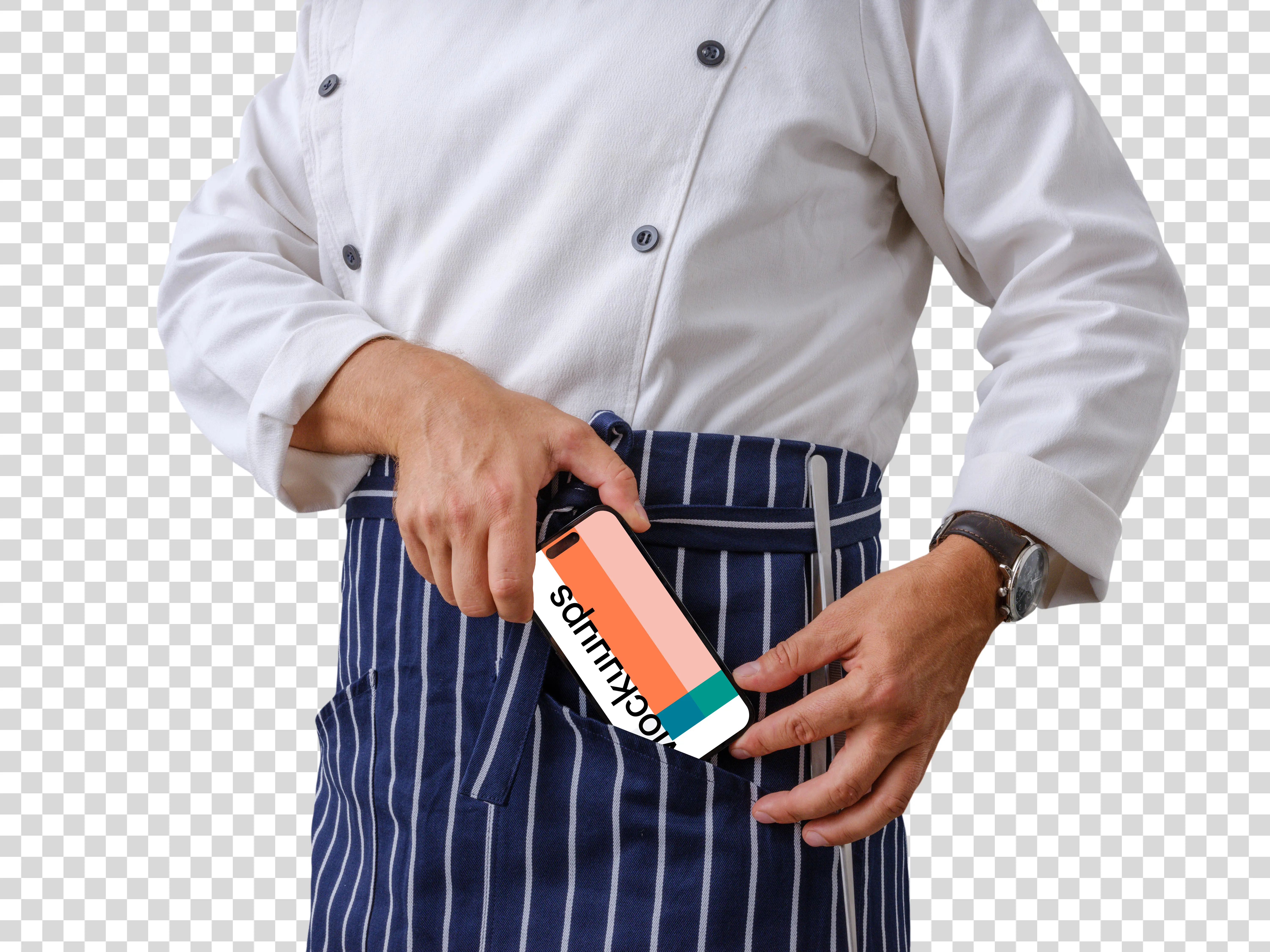 Chef and iPhone elegance