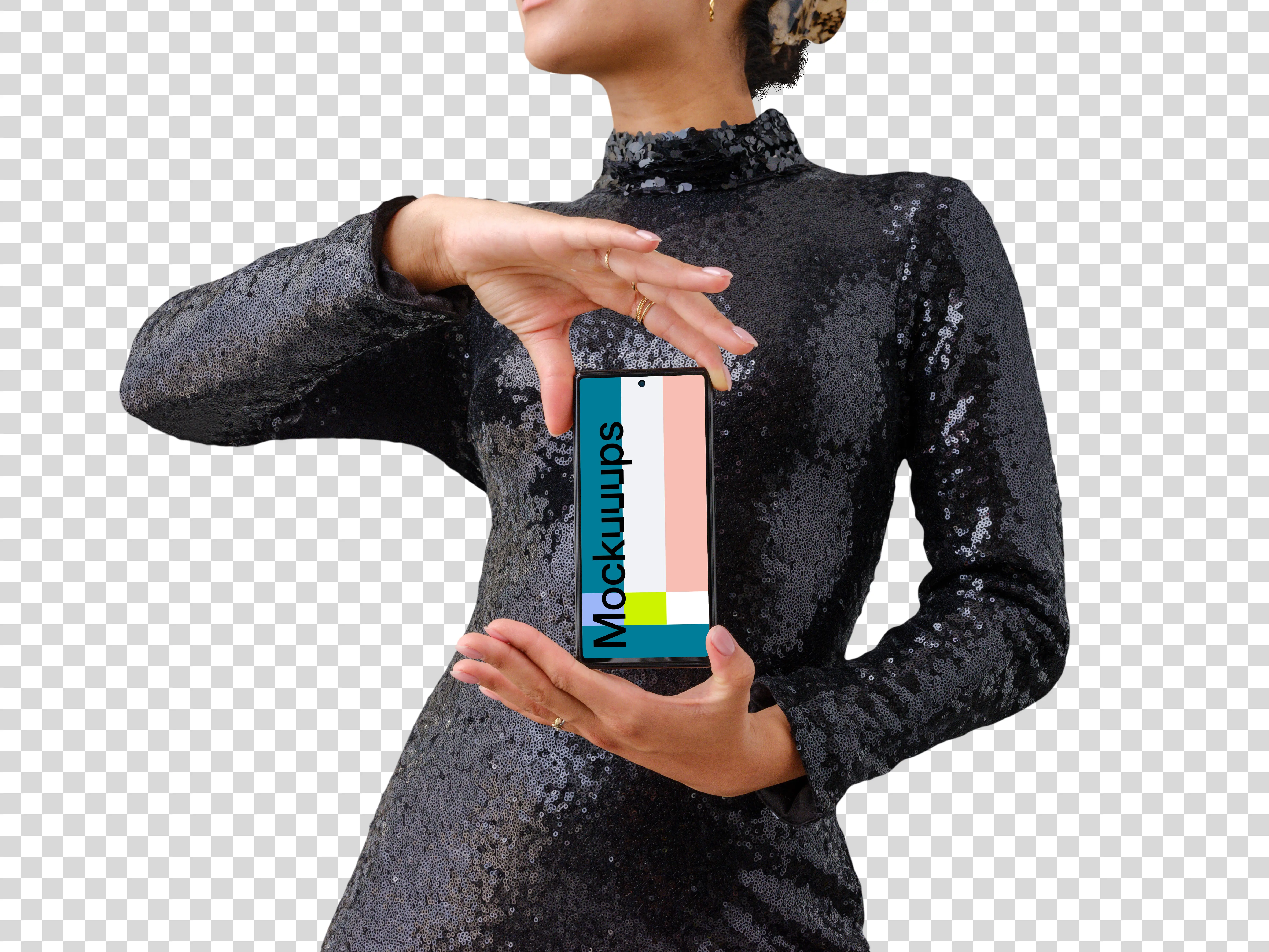 Extravagant look with a Google Pixel 6 mockup