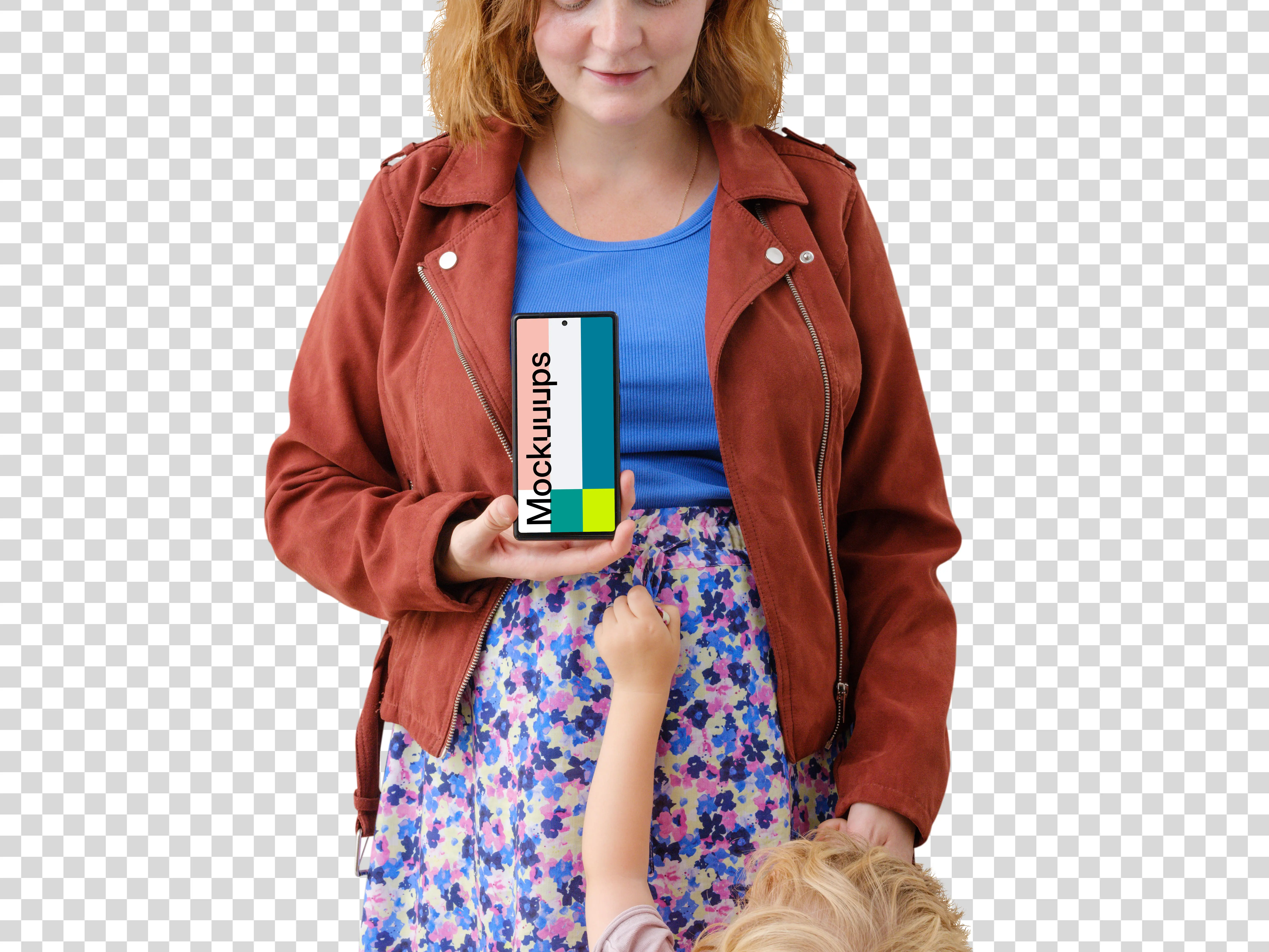 Family related Google Pixel 6 mockup