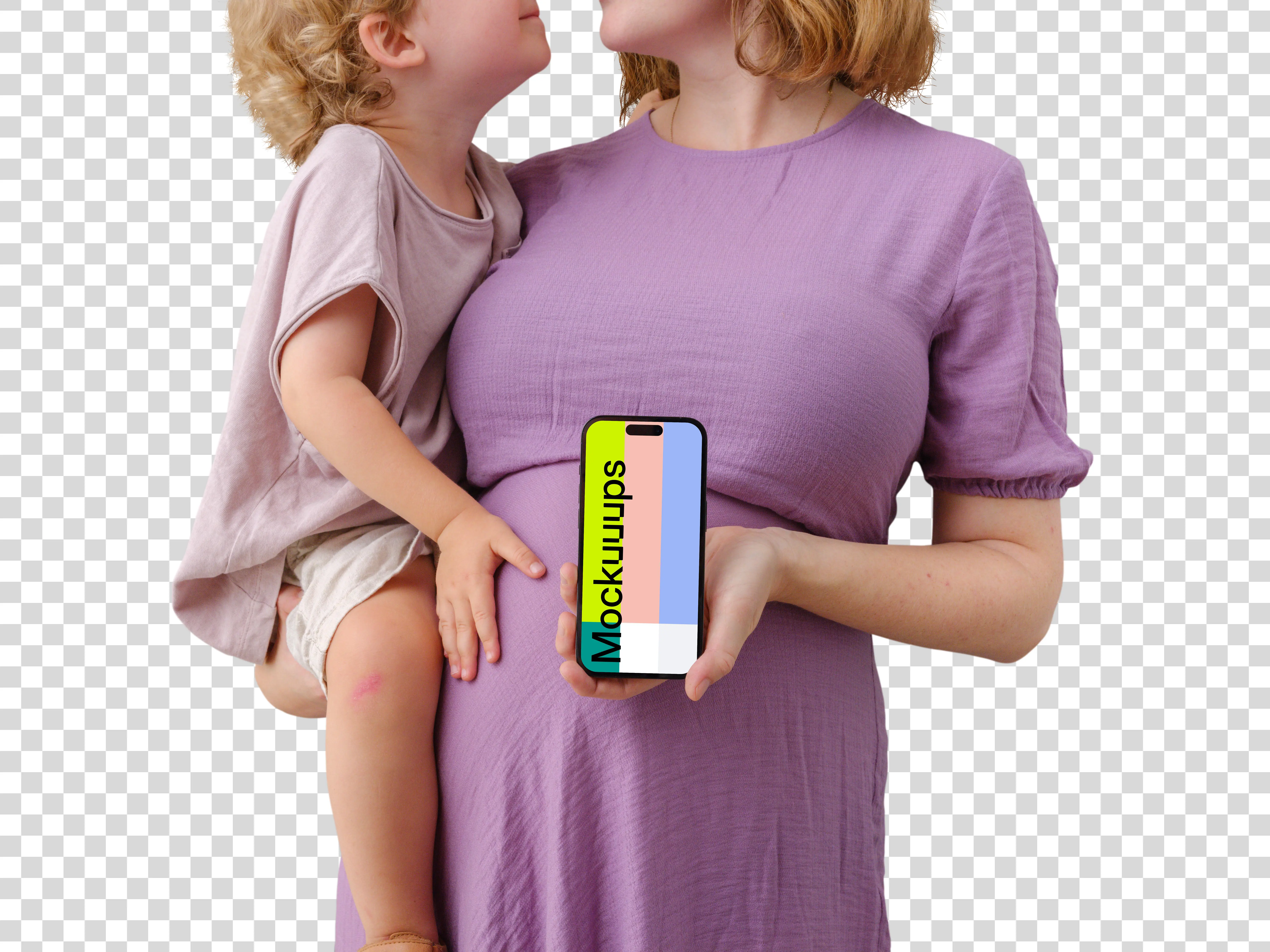 Family related iPhone mockup