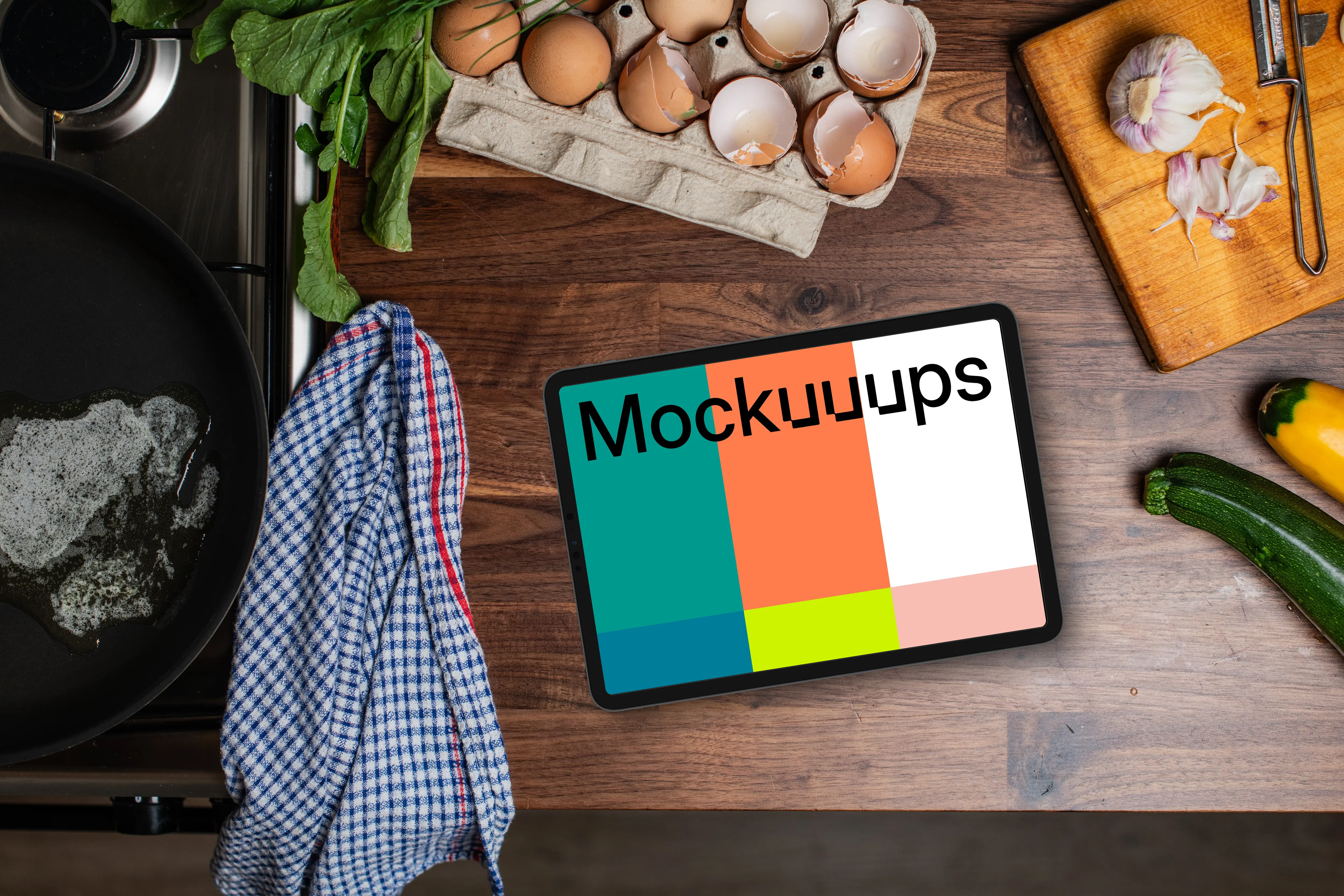 Free Kitchen iPad Mockup