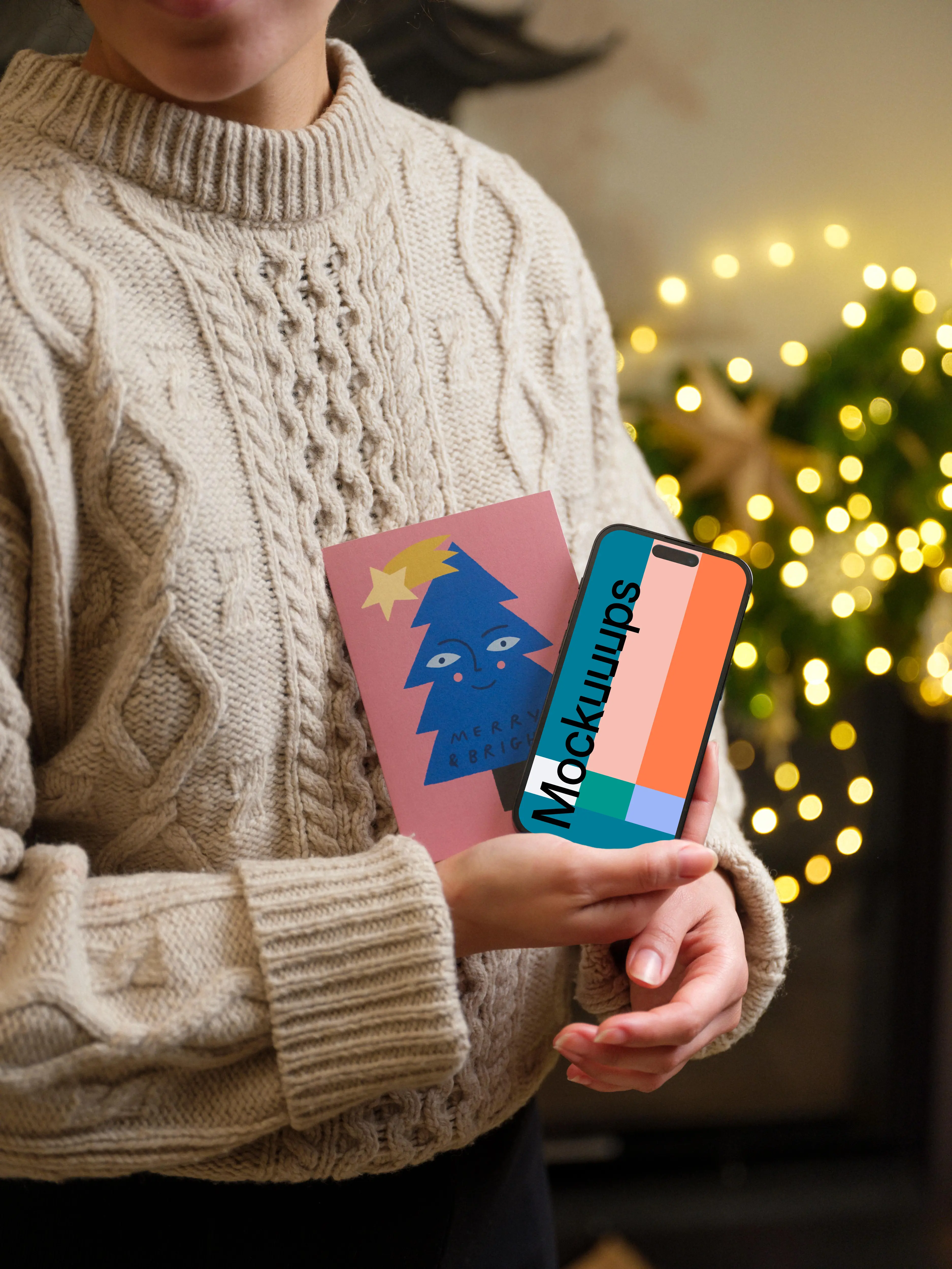 Gift Card and iPhone Mockup