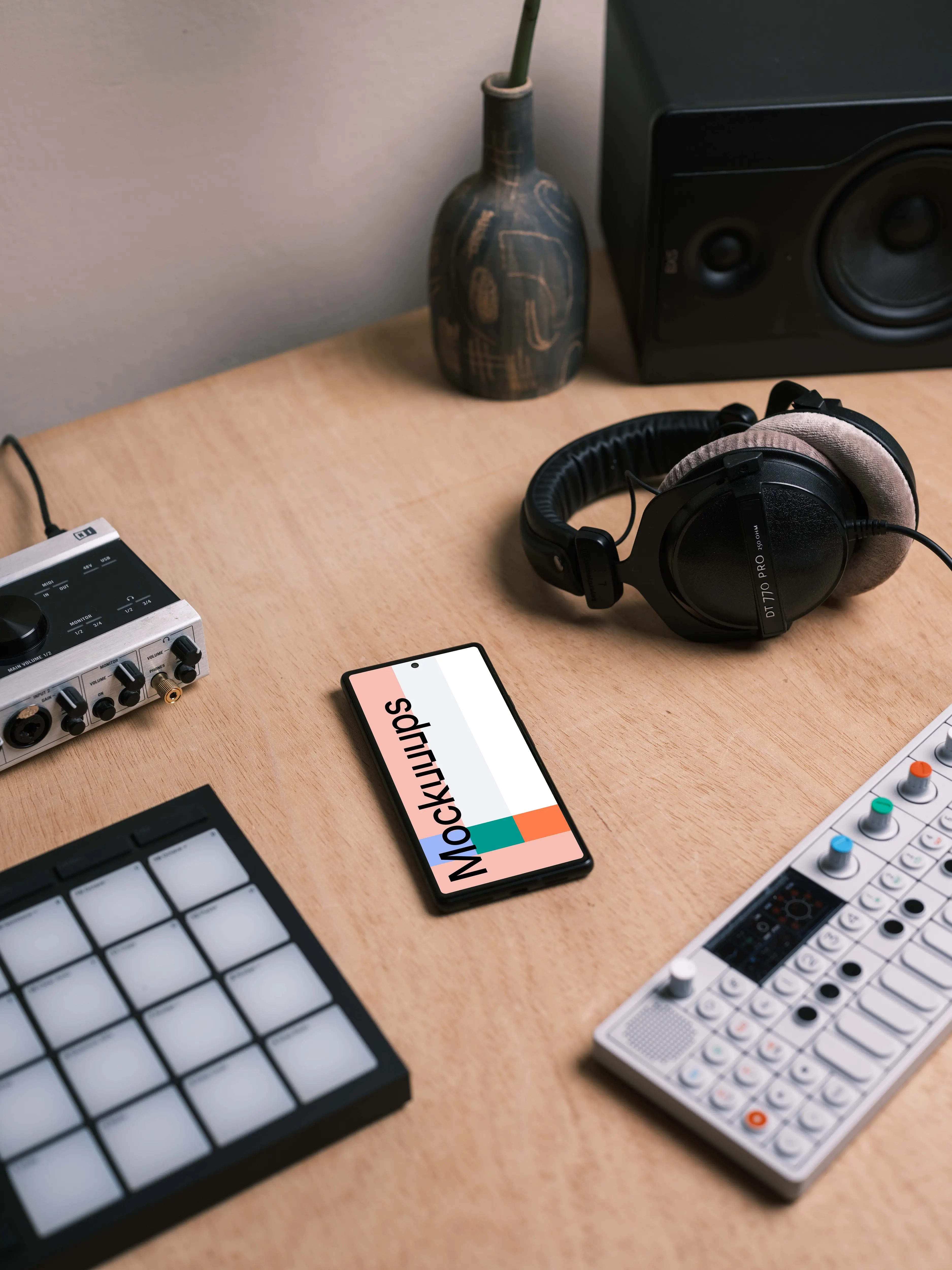 Google Pixel 6 Music Mockup