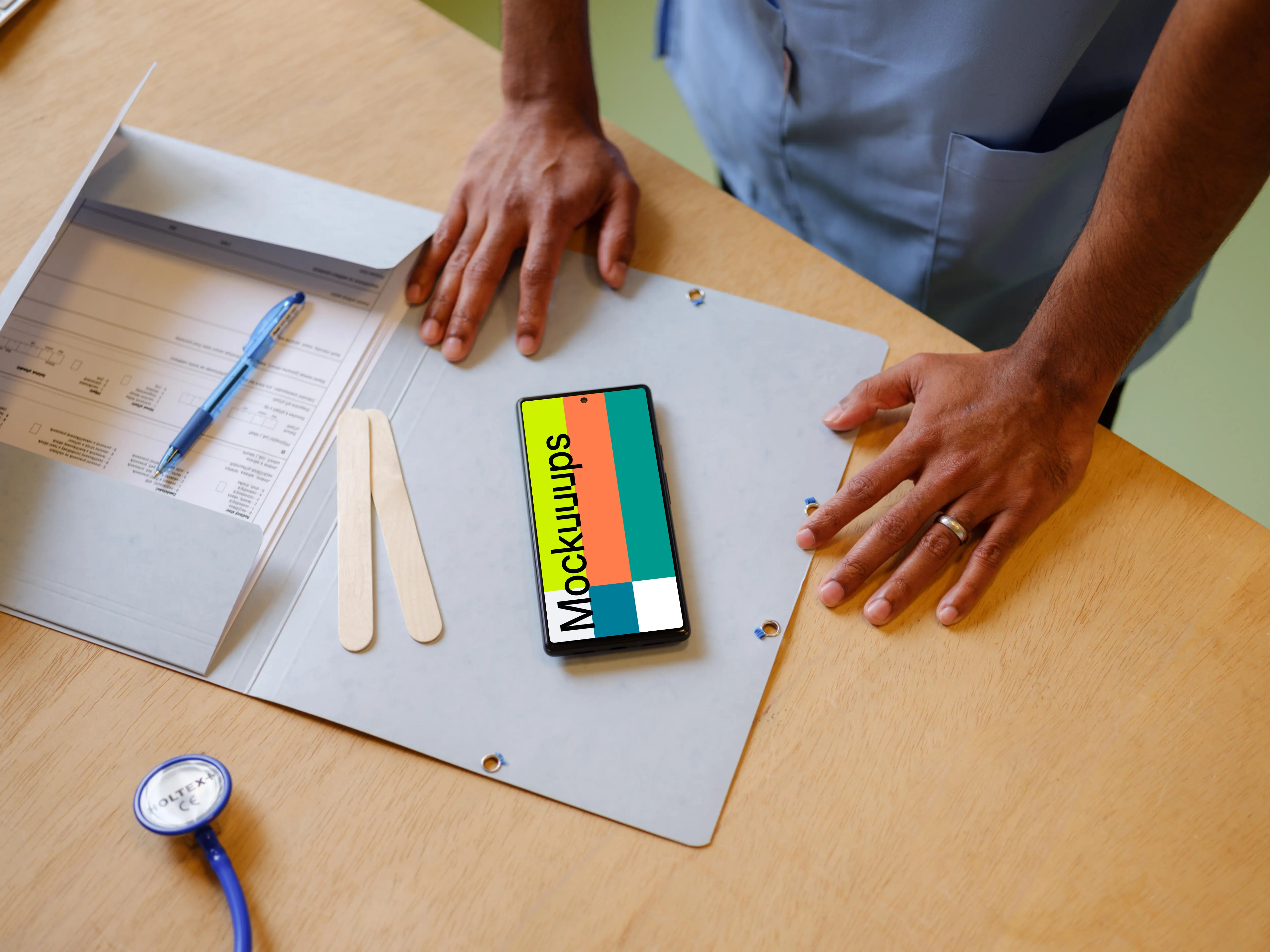 Google Pixel in the doctor’s office