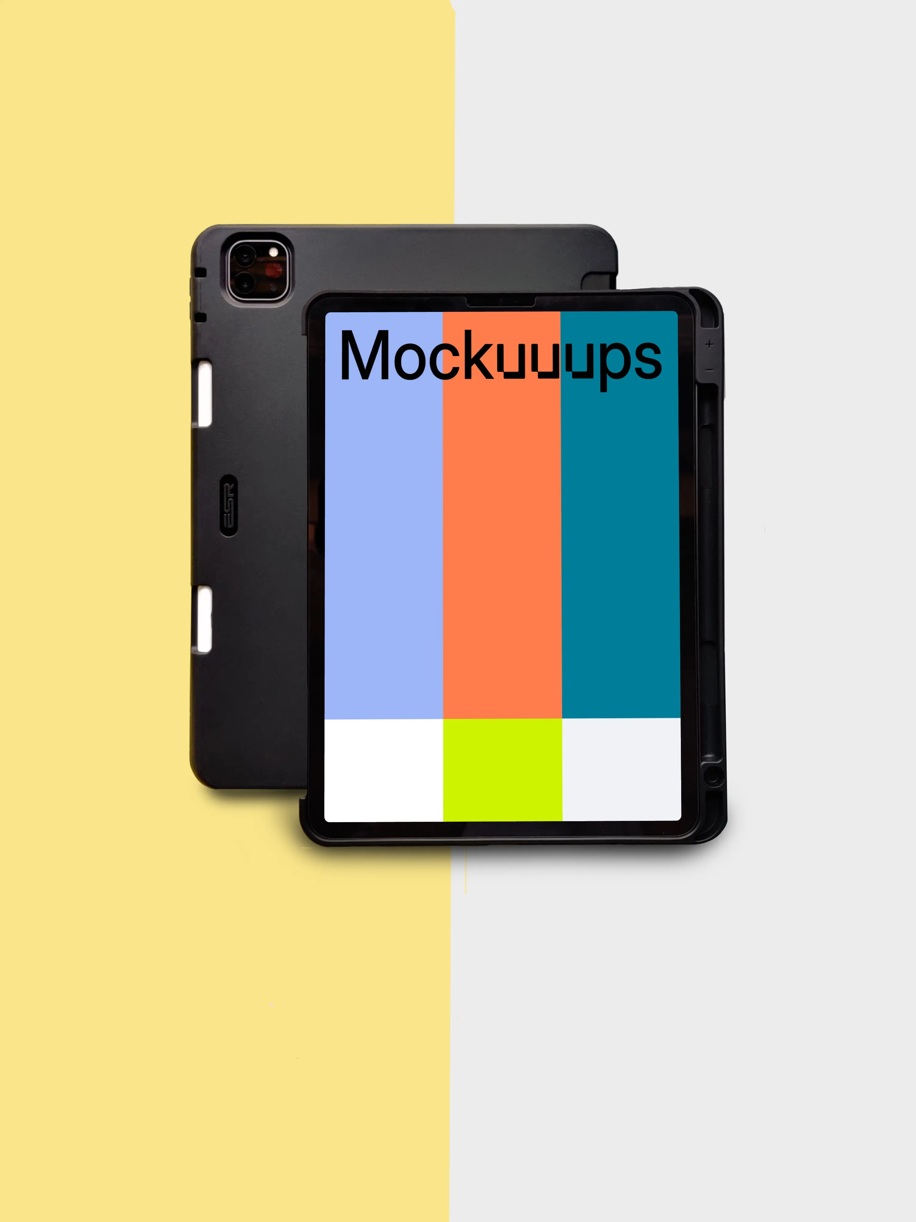 iPad mockup with case
