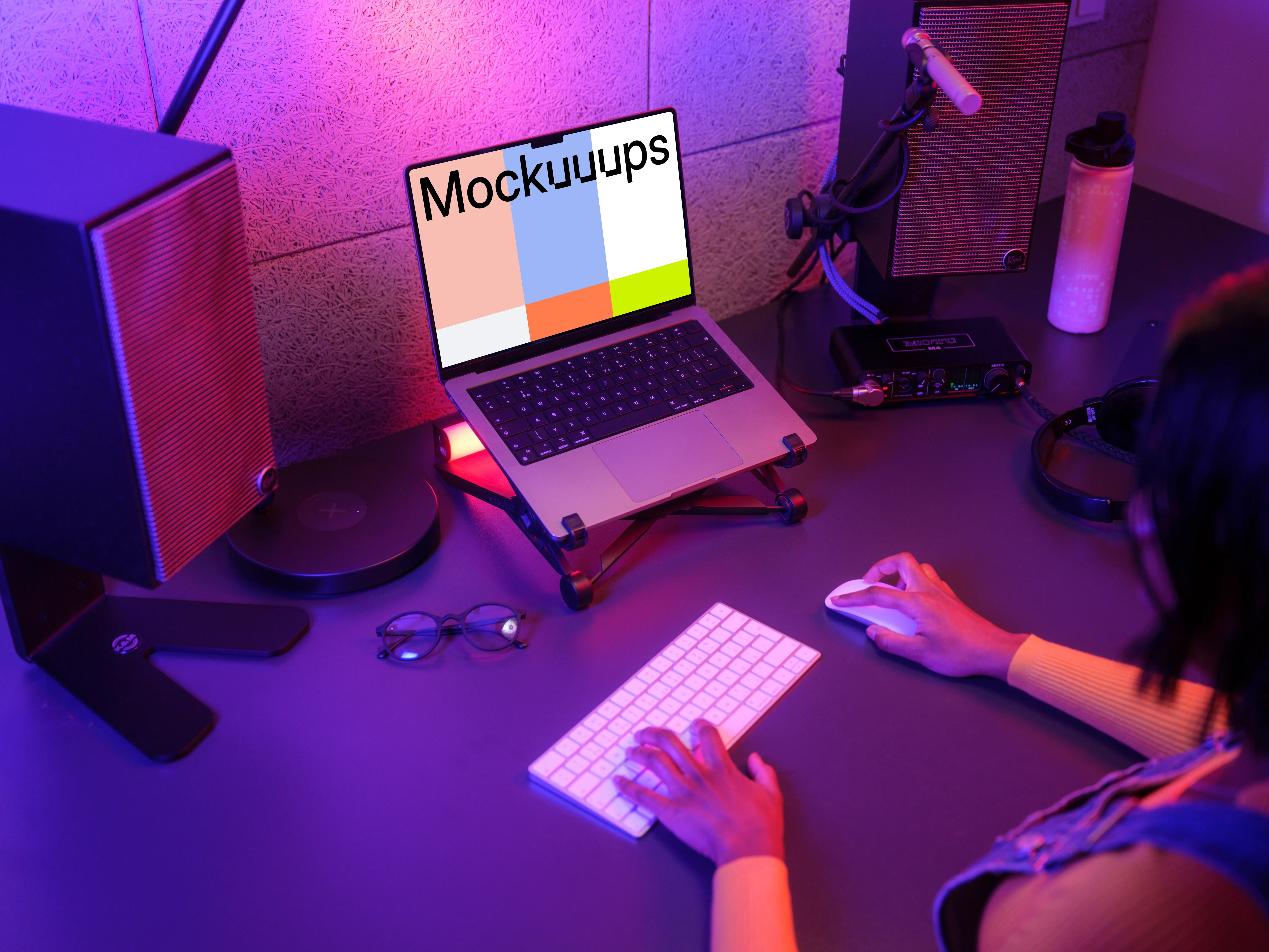 MacBook Pro mockup for gaming setup