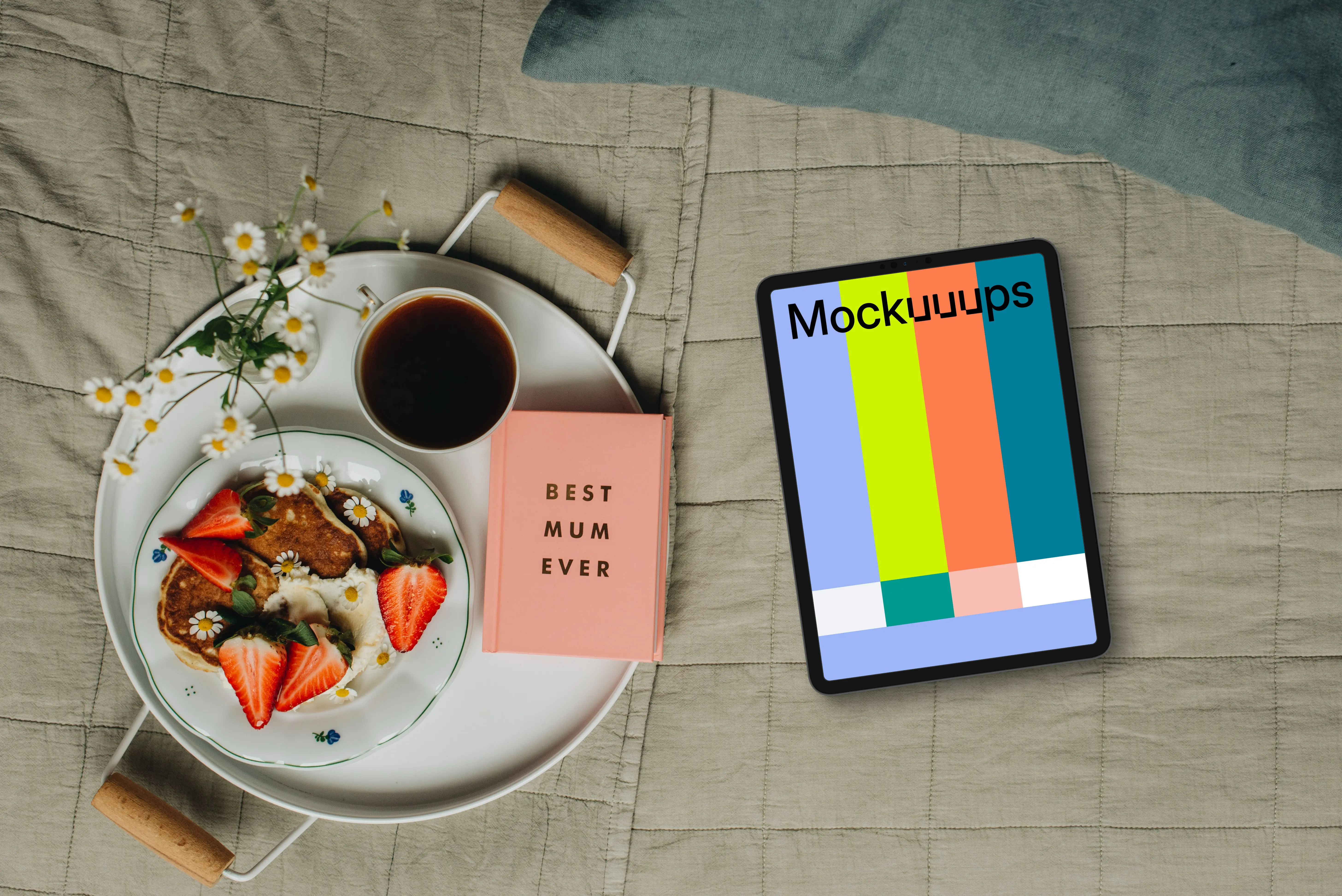 Mother’s day themed tablet mockup