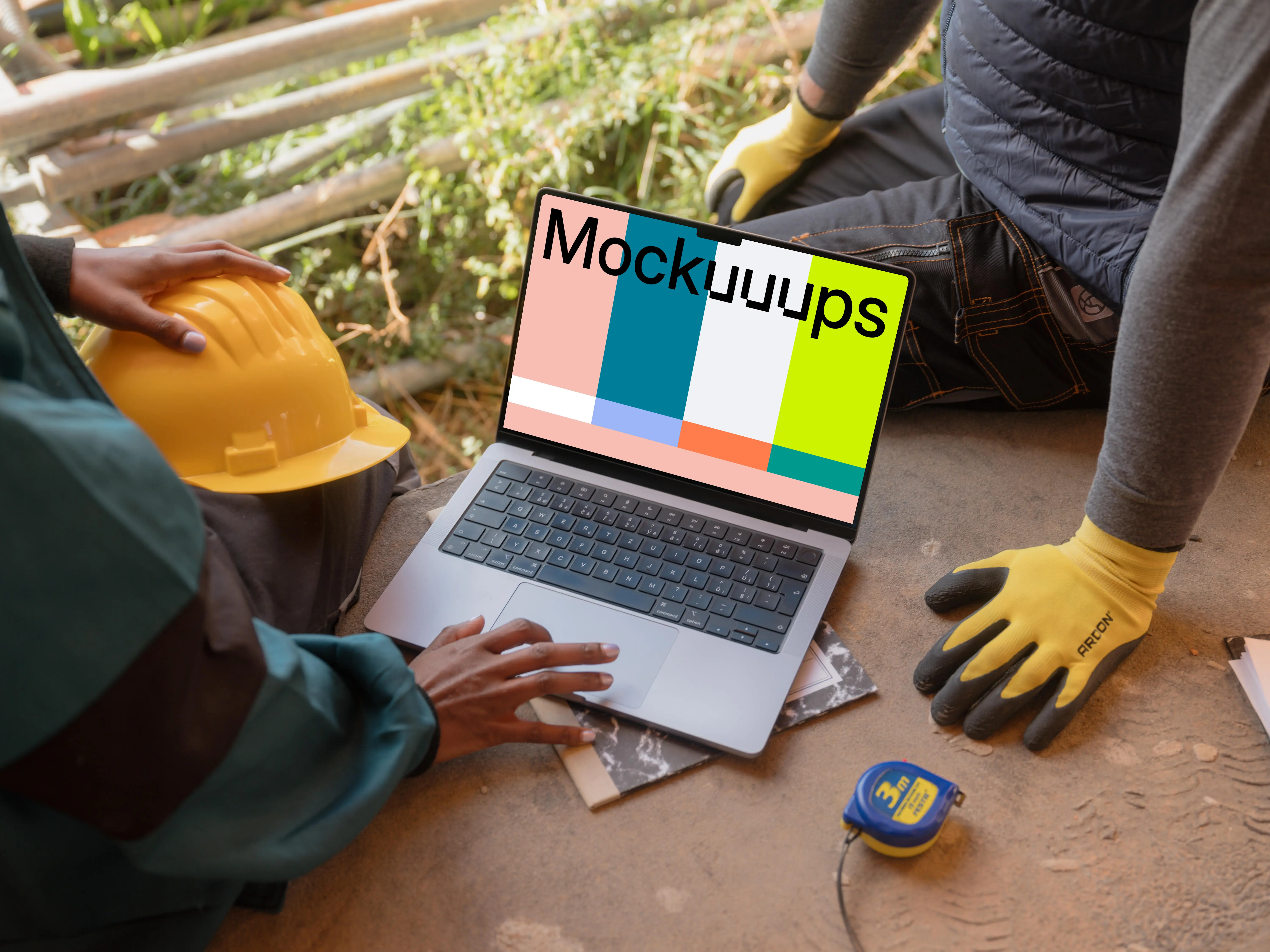 Redefining construction visualization using MacBook Pro mockup