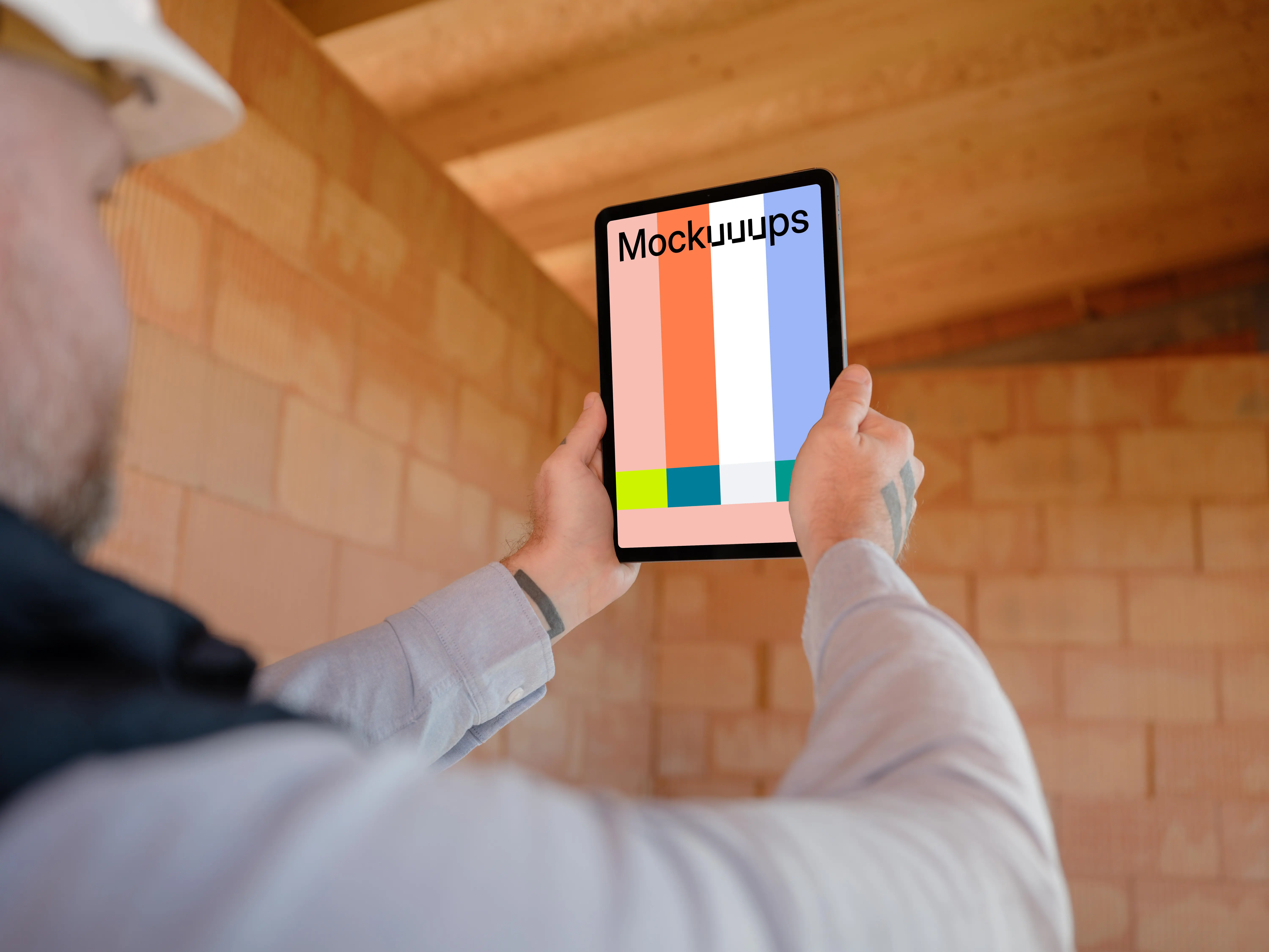 Site manager with an iPad mockup