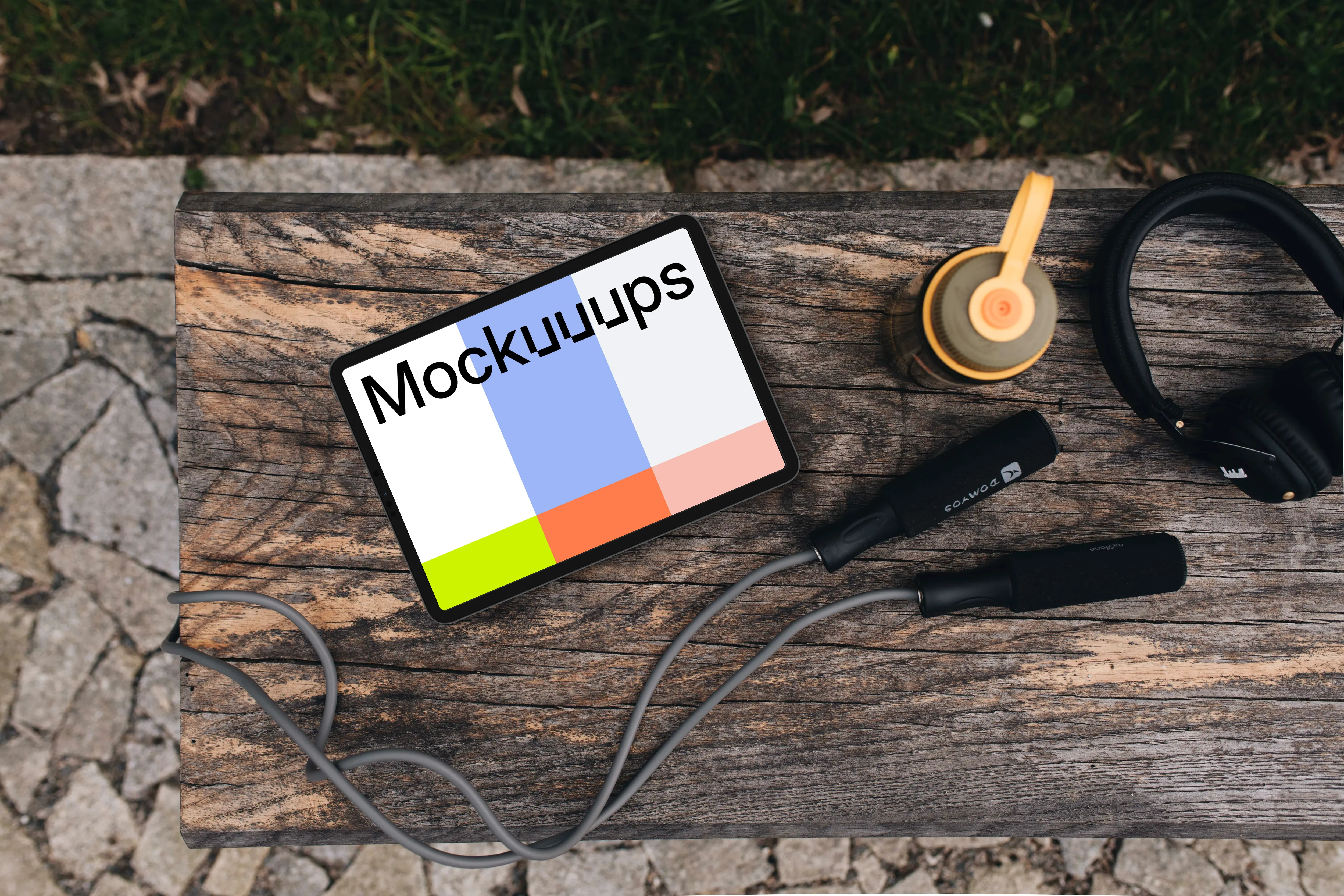 Sports themed tablet mockup