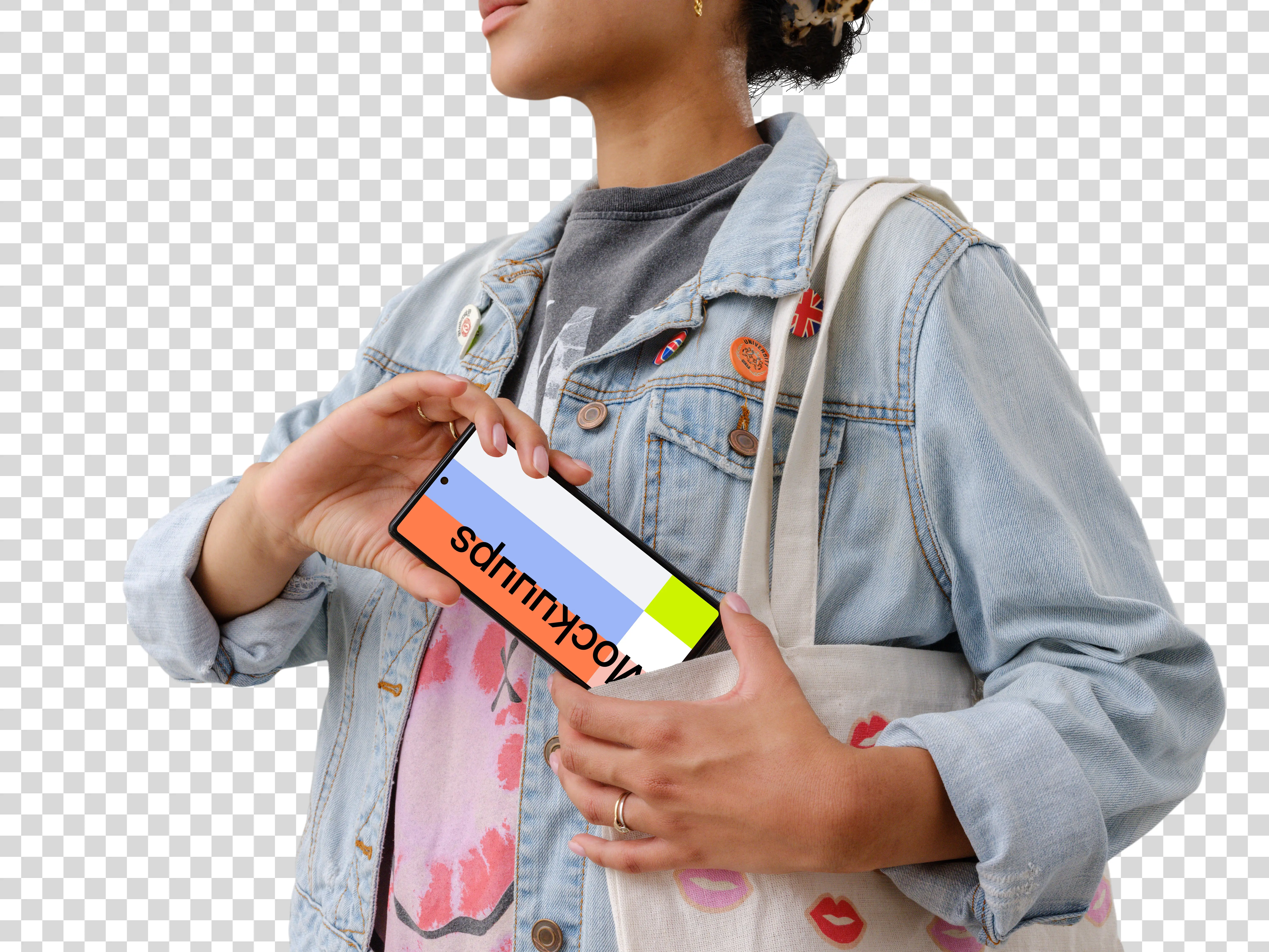 Streetwear combined with Google Pixel 6 mockup