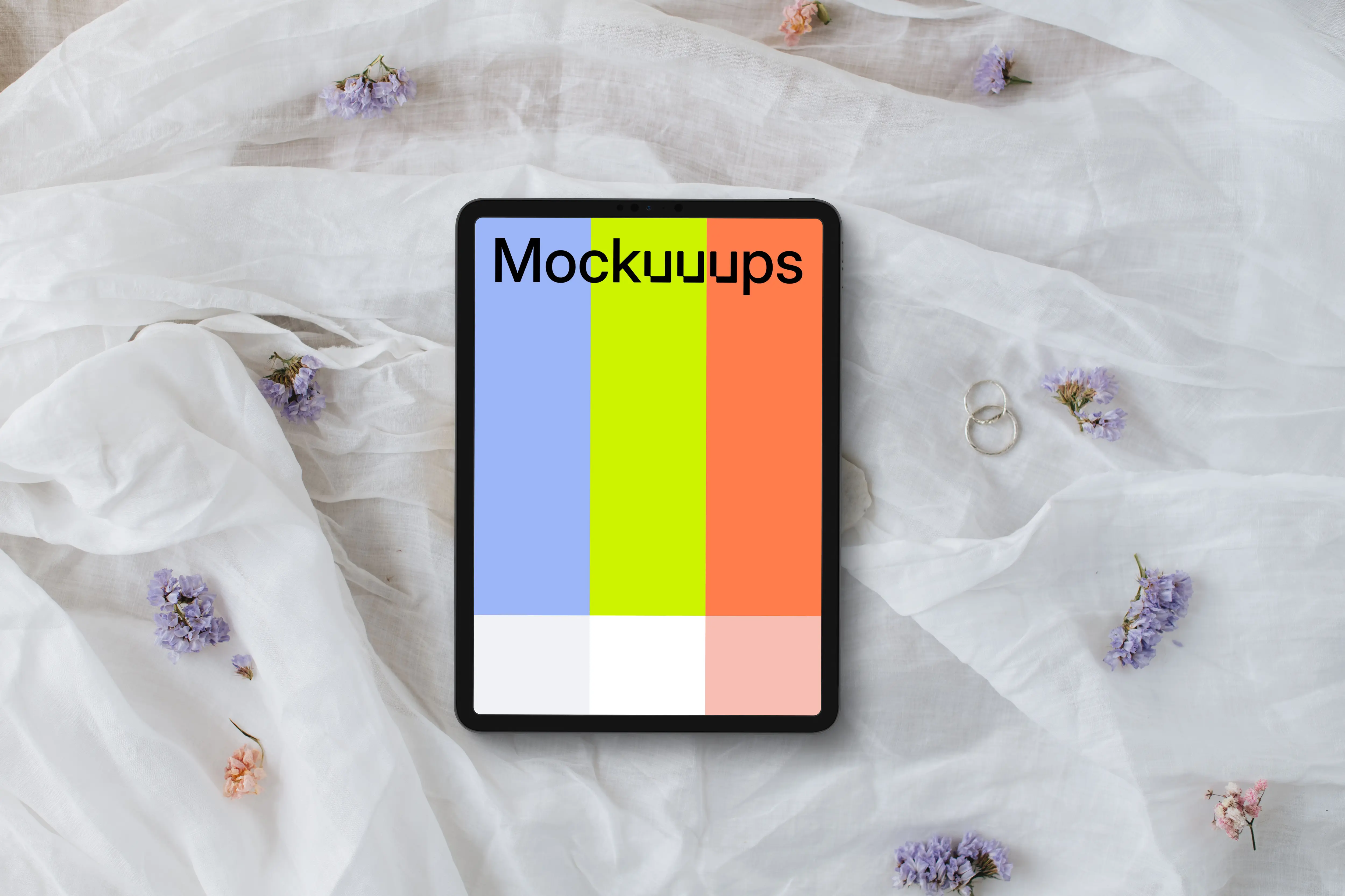 Wedding arranged iPad mockup