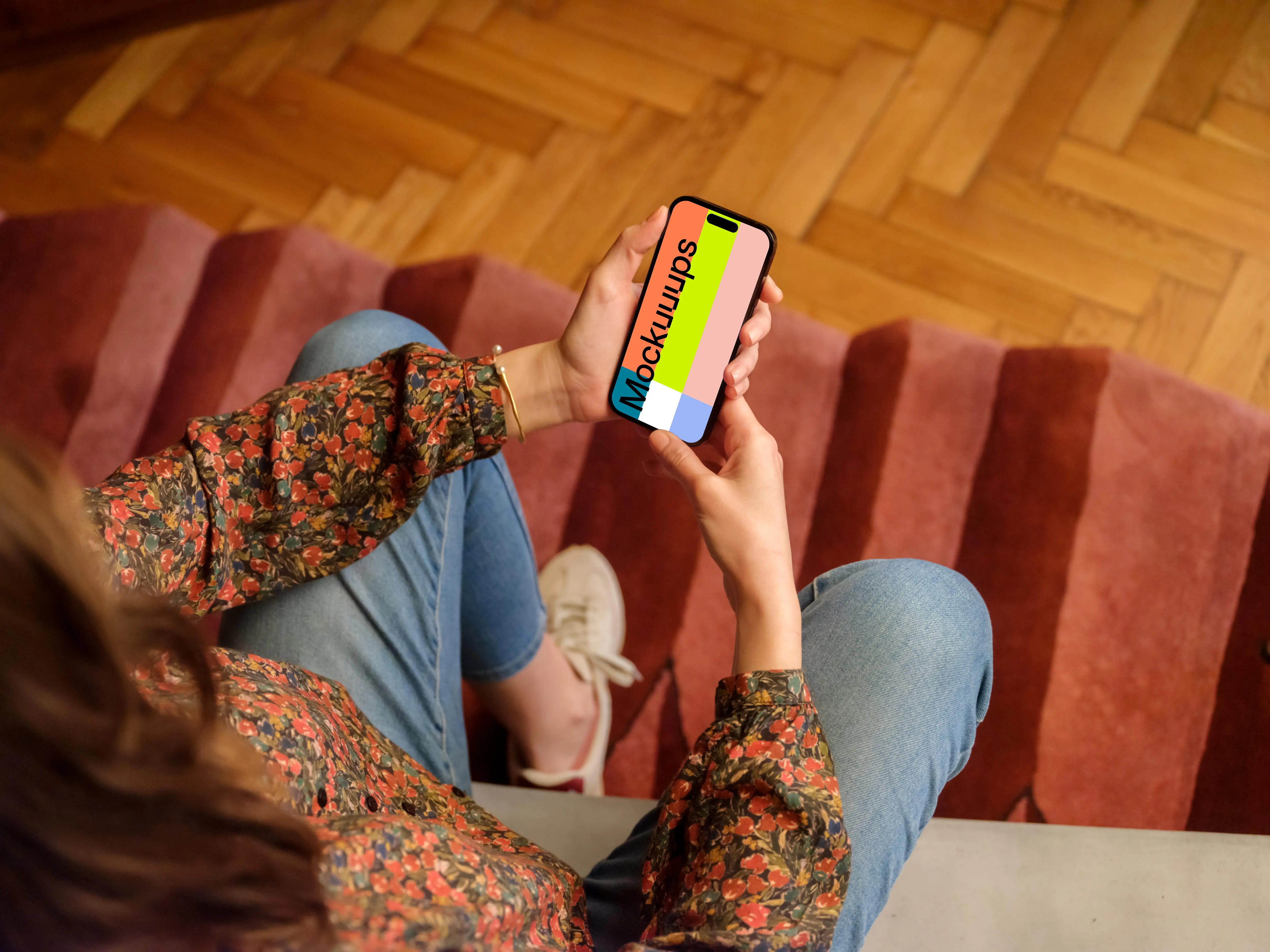 Woman working on the phone in office