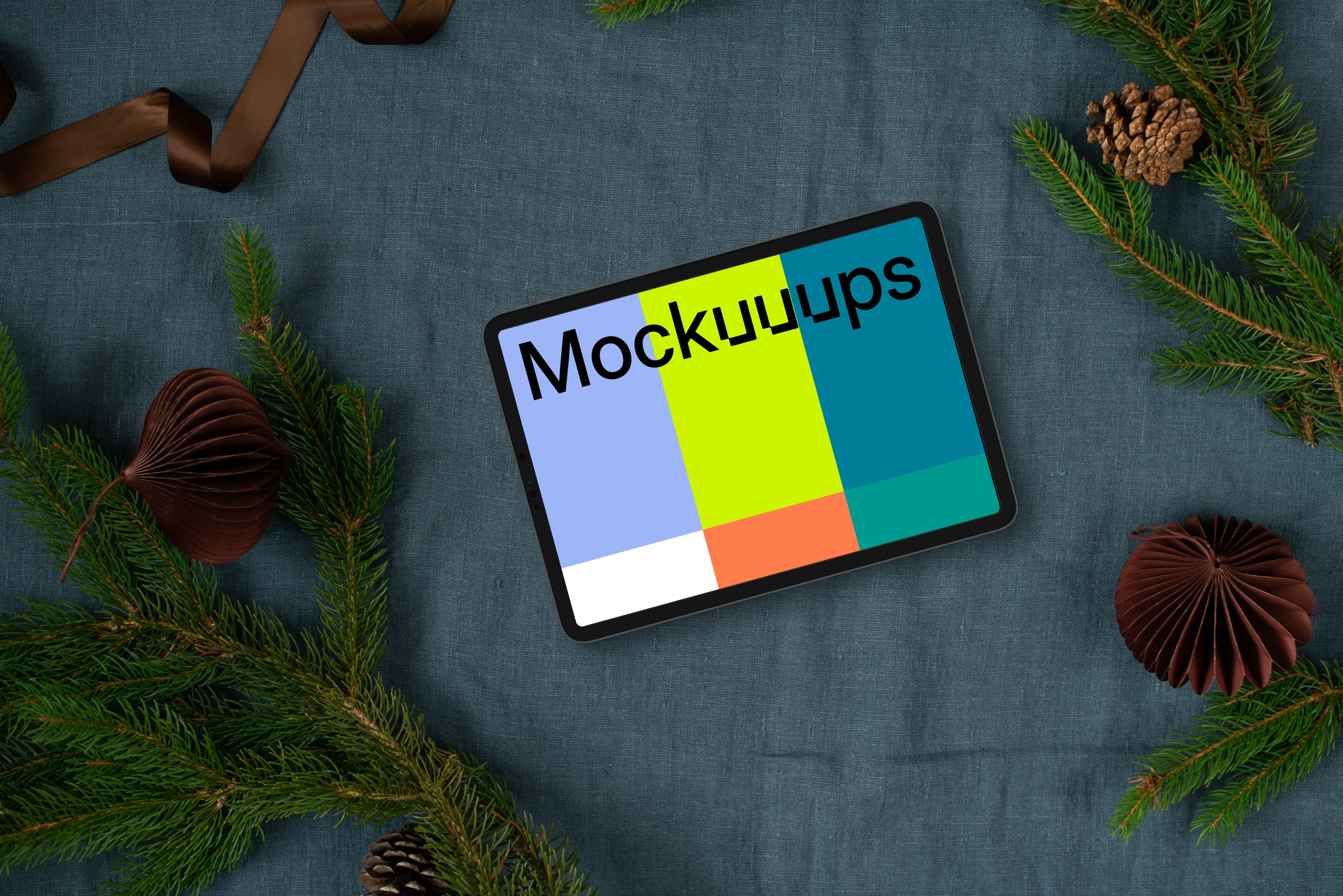 Xmas tablet mockup