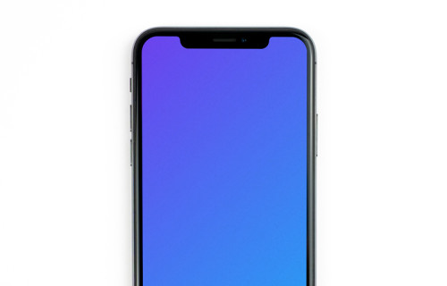 Interacting with iPhone XS mockup
