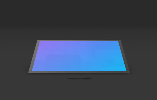 Microsoft Surface Studio 2 Mockup (Tablet - Dark)