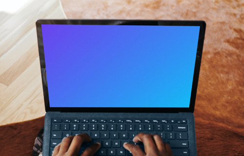 Hands on the Microsoft Surface Laptop mockup