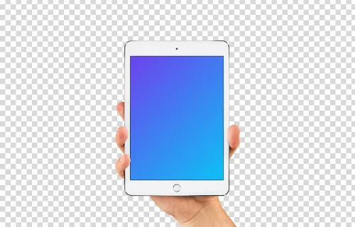 iPad mini mockup on editable background