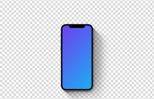 iPhone 12 mockup (Long Shadow)