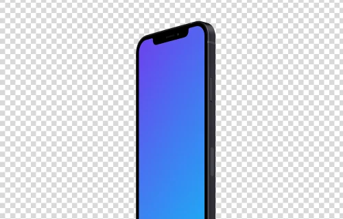 iPhone 12 Mockup (Suporte de perspectiva à direita)