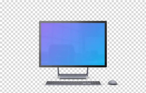 Microsoft Surface Studio 2 Mockup (Front - Transparent)