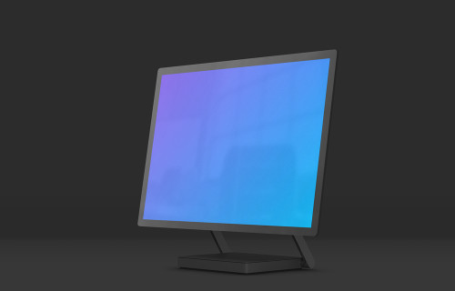 Microsoft Surface Studio 2 Mockup (Perspective Right - Dark)