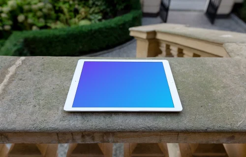 Perspective mockup of iPad Pro (Landscape)