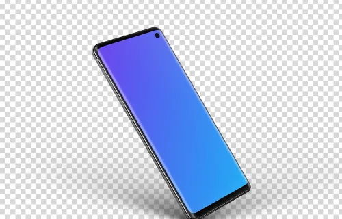 Samsung Galaxy S10 Mockup Perspective Stand (Left)