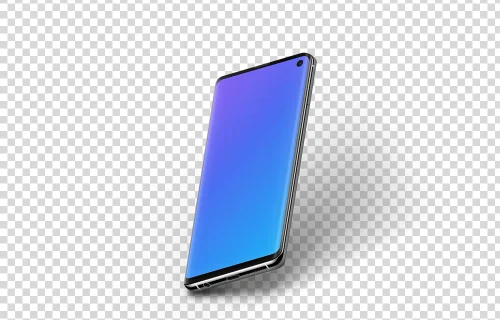 Samsung Galaxy S10 Mockup Semi Perspective Stand (Right)