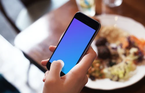 Hacer una foto de comida con el iPhone 6 mockup