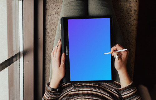Writing notes on Samsung Chromebook mockup