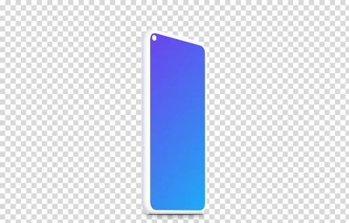 Google Pixel 5 Clay Mockup (Perspective Stand Left)