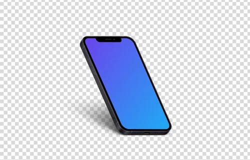 iPhone 12 Mockup (Isometric Left)