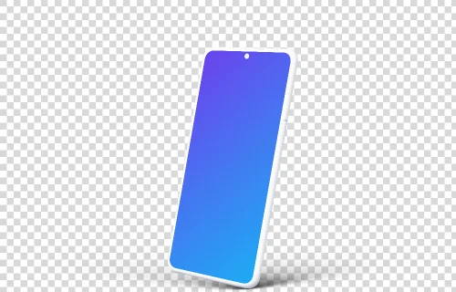 Samsung Galaxy S21 Clay Mockup (Perspective Right)