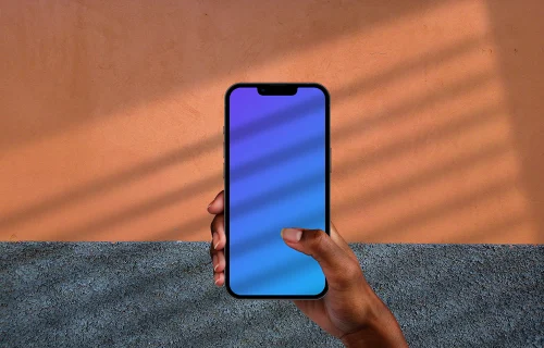 African-american hand holding smartphone mockup